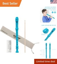 Soprano Recorder for Kids Beginners, 8 Hole Plastic German Fingering Flute Re...