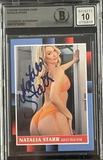 Natalia Starr Signed Custom Trading Card Beckett Autograph Grade 10