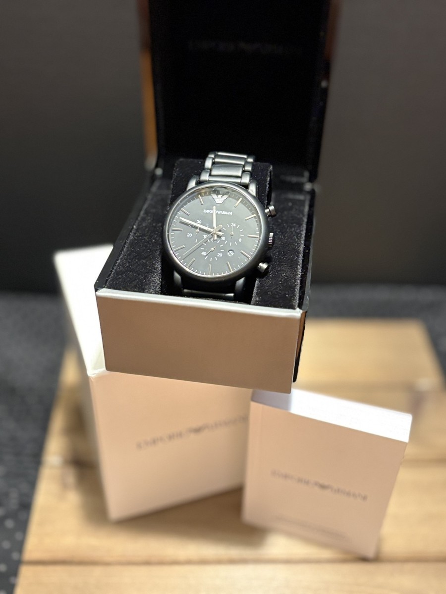EMPORIO ARMANI Classic 43 mm Black Case Black - (AR2453) for sale