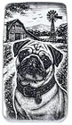 10 ozt 999 Fine Silver Art Bar - PUG - ADAMO