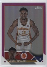2023 Chrome McDonald's All American Fuchsia Refractor /150 Justin Edwards tj1