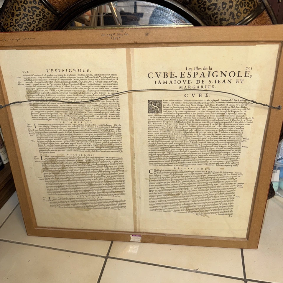 ОРИГИНАЛЬНАЯ КАРТА CUBA INSULA, HISPANIOLA INSULA ГОНДИУСА, C. 1620 - Изображение 2 из 4