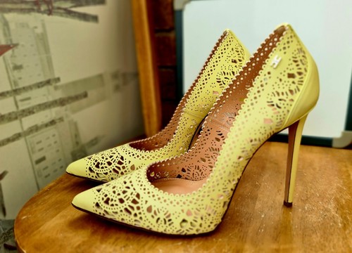 Zapatos de tacón Elisabetta Franchi para dama talla UK7 EU40 cuero completo - Imagen 14 de 14