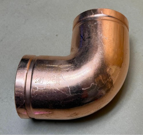 Victaulic 4" Grooved WROT 610 4-610 CU Wrought Copper Tubing 90º Elbow 4-3/4