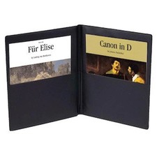 Marlo Plastics VS-1081G Concert Music Folders with Deep Gusseted Pockets