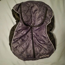 Eddie Bauer Travel Infant Baby Carrier/Car Seat Cover Winter Unisex Black Gray