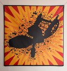 MST3K Crow T. Robot vinyl poster, 4'x4', homemade — photo 1