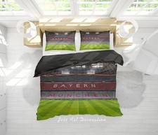 Image of 3D Stadium Bayern Munich Quilt Cover Set Bedding Sets Pillowcases
