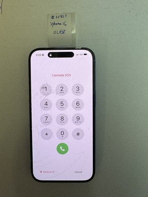 OEM Original iPhone 16 Cracked Glass good Screen MAKE OFFER!