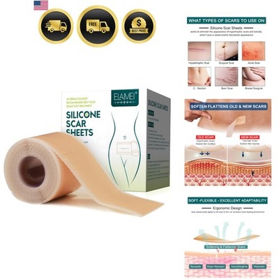 Silicone Scar Sheets 1.6  x 120  Roll-3M, Silicone Scar Tape Roll, Scar Silic...