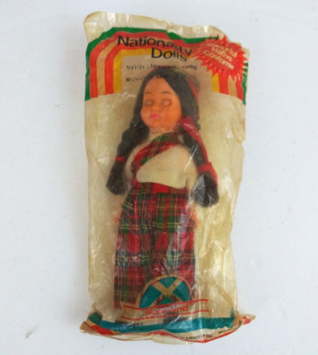 New Vintage Nationality Dolls With Blinking Eyes Scotland Sealed Made Hong Kong