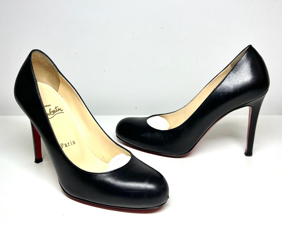 Christian Louboutin New Simple Pump 100 Patent Calf Black Christian Louboutin New Simple Pump 100 Patent Calf Black