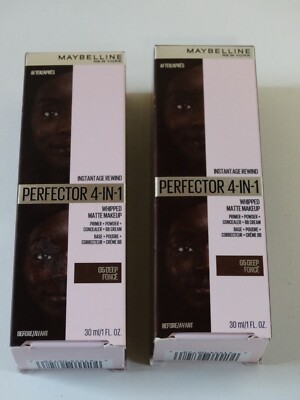 2 PK Maybelline Instant Age Rewind 4-In-1 Whipped Matte Makeup 05 DEEP