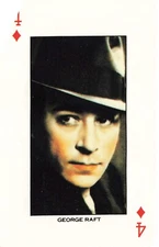 GEORGE RAFT Star of the Silver Screen Hollywood Single Swap Playing Card
