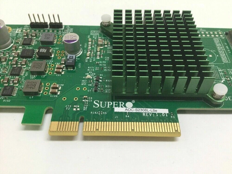 AOC-S2308L-L8E Supermicro 8 Ports 6Gb/s SAS SATA Storage Controller Card PCI-E - Image 2 of 3