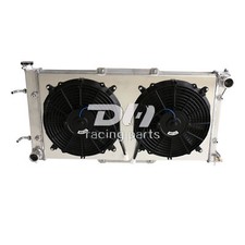 3Row Aluminum Radiator&Shroud&Fan For 1995-99 Subaru Legacy GT L LS LSi 2.2/2.5L