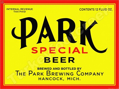 Park Special Beer Label 18'' x 24'' Metal Sign