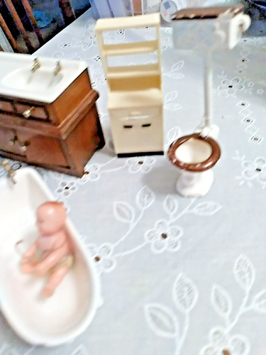 Vintage Dollhouse Furniture Lot Mixed Random Lot - Picture 8 of 10