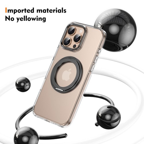 Custodia trasparente antiurto per iPhone 16 Pro Max 15 14 13 supporto anello Mag Safe Cover - Foto 26 di 82
