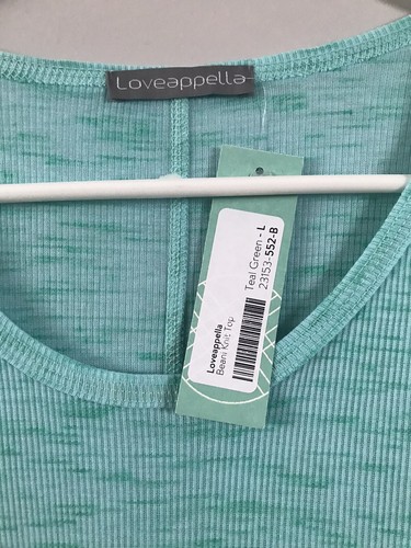 Camicia donna Loveappella color verde acqua taglia L nuova con etichetta - Foto 3 di 3