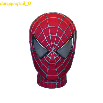 Movie Spider-Man Tobey Maguire Cosplay Mask Full Face Halloween Customized Props