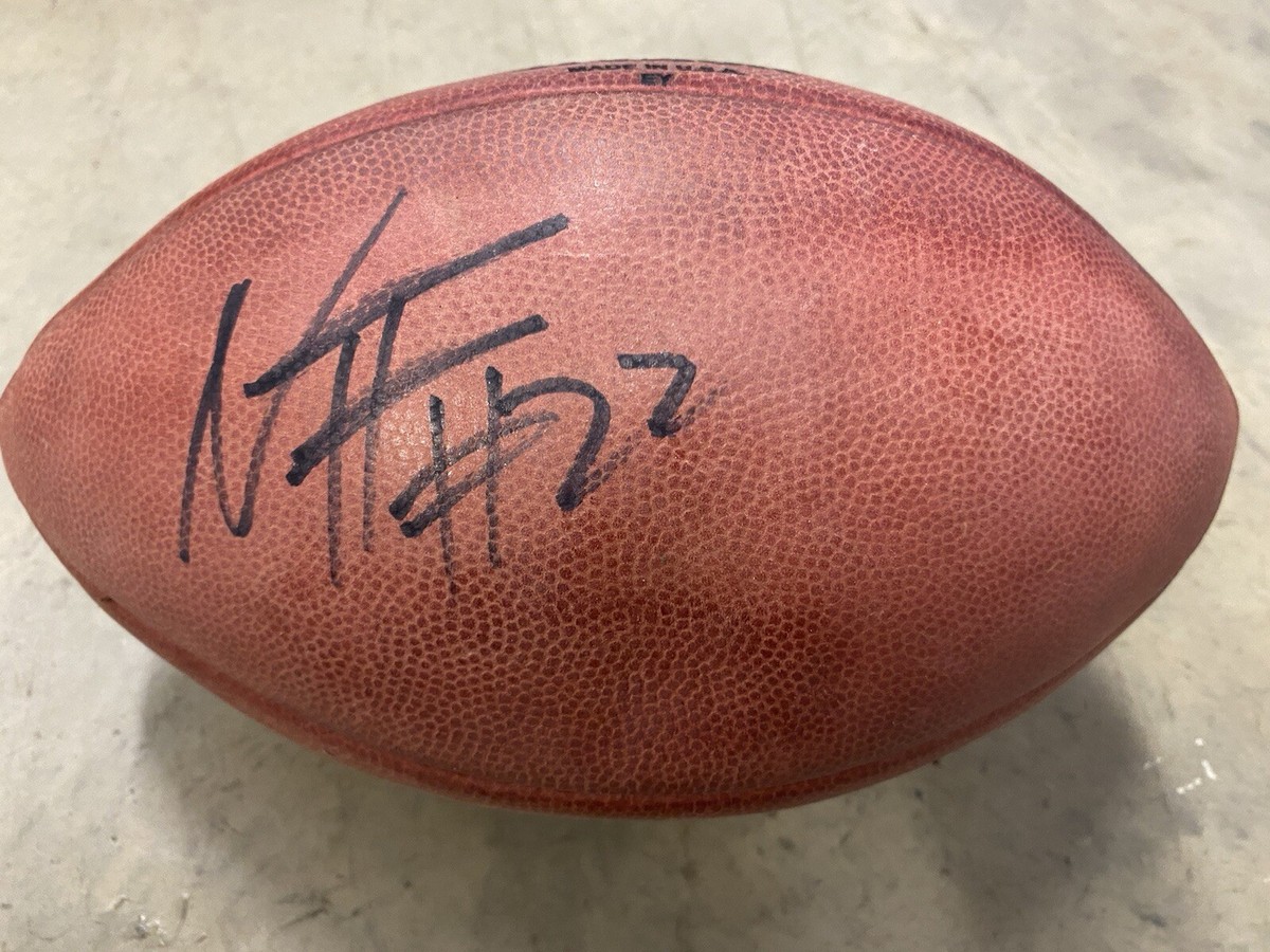 Najee Harris Autographed Game Used Football San Diego Chargers