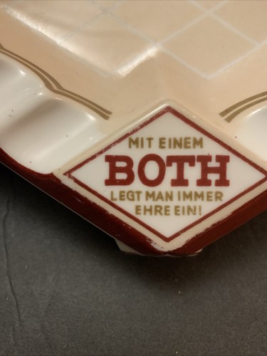 Konigel. Pr. Tettau Porcelain Both Germany Liqueur Cigar Ashtray Advertising - Picture 3 of 12