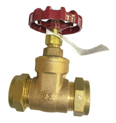Hochwertiger KRAN - 22mm Absperrschieber - Bronze / WRAS geprüft