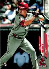 2020 Topps Series One Matt Thaiss RC card # 115 Los Angeles Angels Rookie. rookie card picture