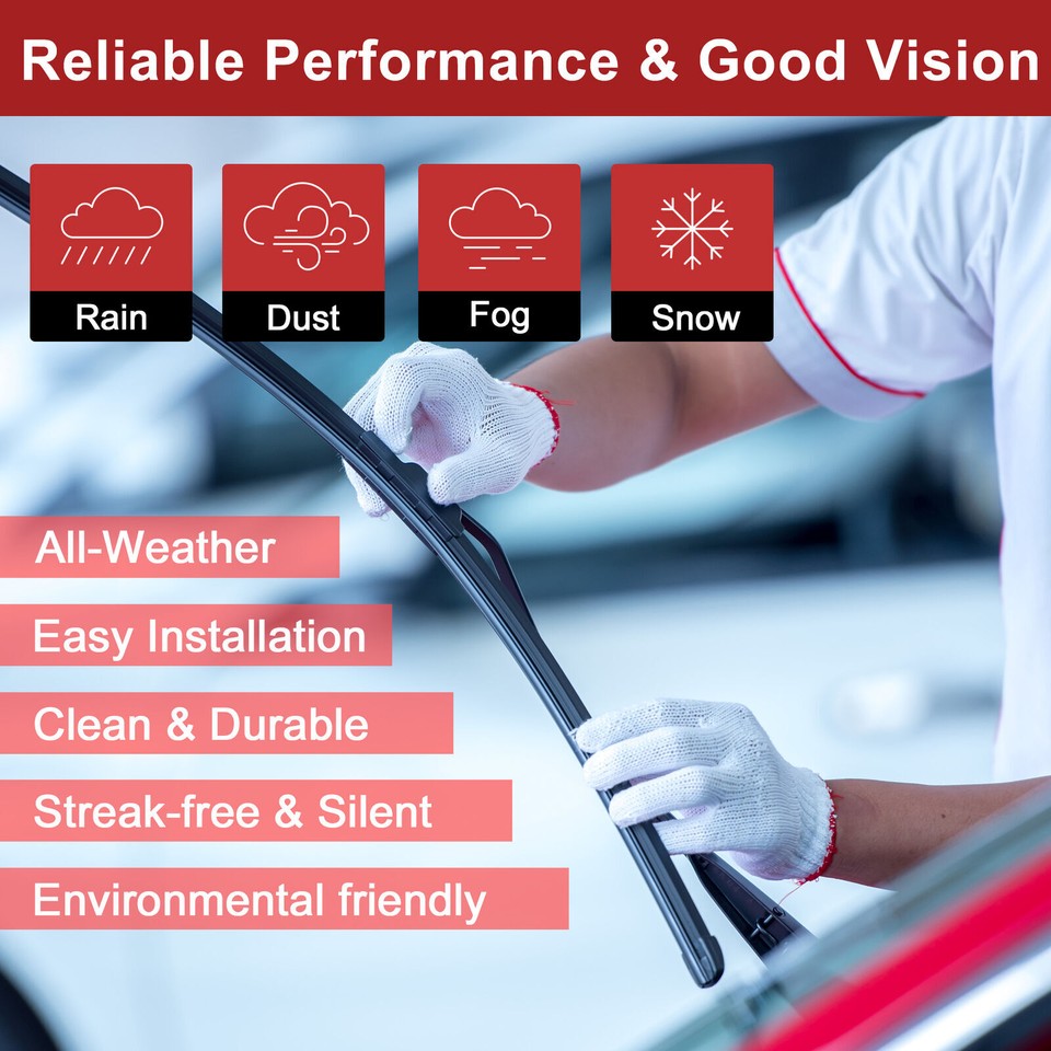 Front Windshield Wiper Blades For Chevrolet Equinox 201017 Set of 3