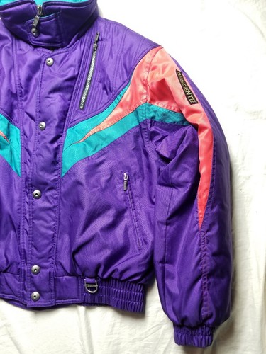Vintage Descente Jacket HEATWAVE Ski Snow Rare Retro medium 80s 90s - 第 4/10 張圖片
