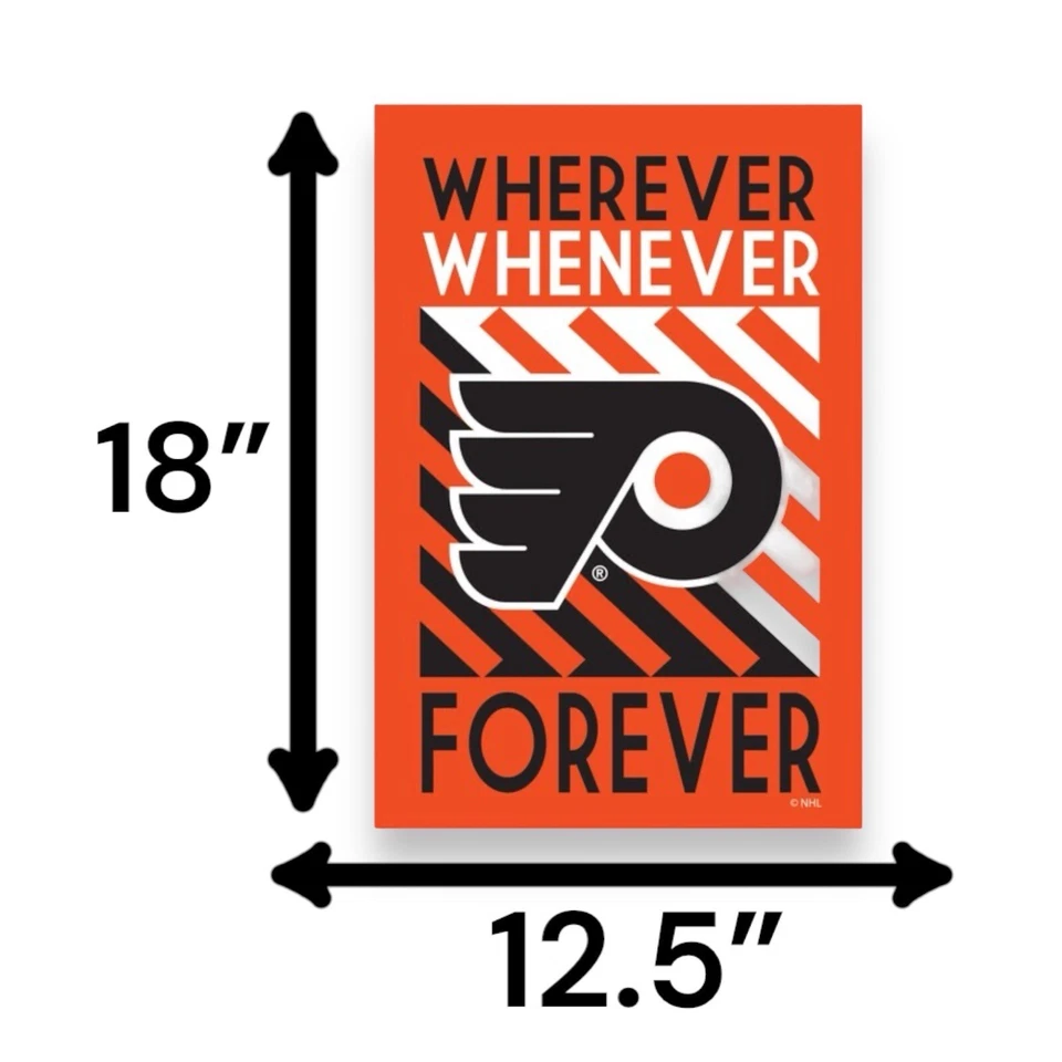 Philadelphia Flyers Outdoor Garden Flag 12.5"x18" Double-Sided Weather Resistant - Image 2 of 4