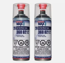 SprayMax 3680212 2K Hot Rod Satin Black Aerosol 12 oz. (2 Pack)