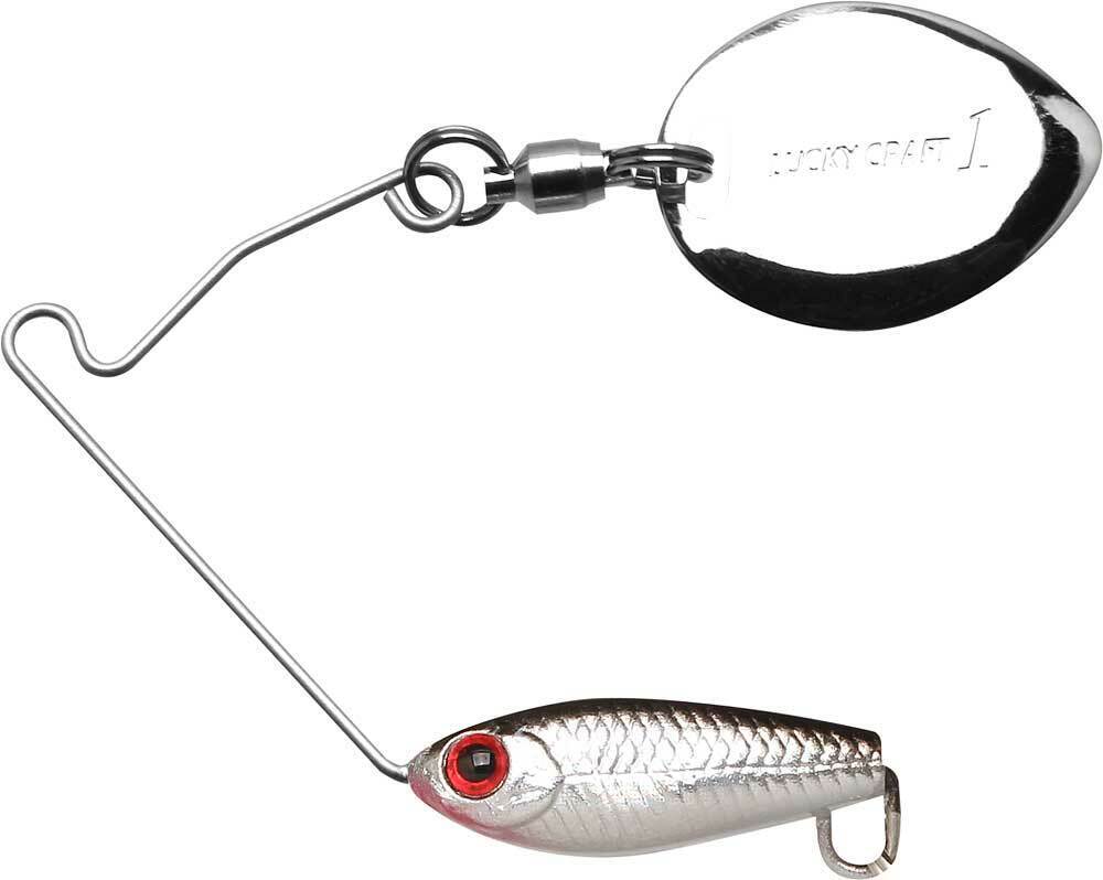 LUCKY CRAFT JAPAN Area/'s 3//16 White Feather Tune 07190596 Bait Fish Silver