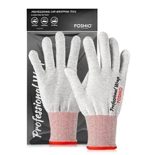 Vinyl Wrap Gloves Professional Antistatic Application Gloves Carbon Fiber Vinyl 