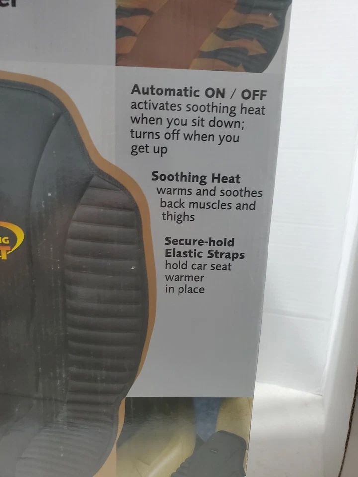 CALENTADOR DE ASIENTO DE COCHE CONTORNO COMPLETO CALMANTE SALUD O METER NUEVO STOCK ANTIGUO Foto 4 de 4