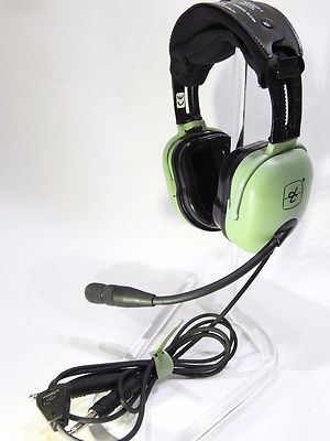 NIB DAVID CLARK H20-10 PASSIVE HEADSET p/n 40495G-01 GA-Dual Plugs