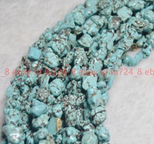 Natural Turquoise 6-10MM 100 Real Gemstone Nugget Loose Beads Strand 15" AA