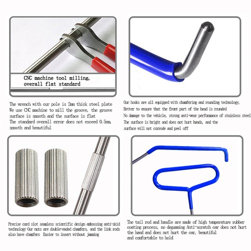 Portable Automotive Tool Set 22PCS Stainless Steel Assorted 5th Wheel Pin Puller - Picture 9 of 10