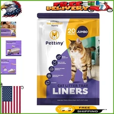 Eco-Friendly Jumbo Litter Box Liners - 20 Count for Hassle-Free Maintenance