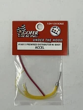 Gofer Racing Decals 16011 1/24 Prewired Distributor with Boot - Accel Plug Wires