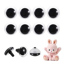 35mm Moon Safety Eyes, 26Pcs Realistic Doll Crocheting Safety Eyes Black