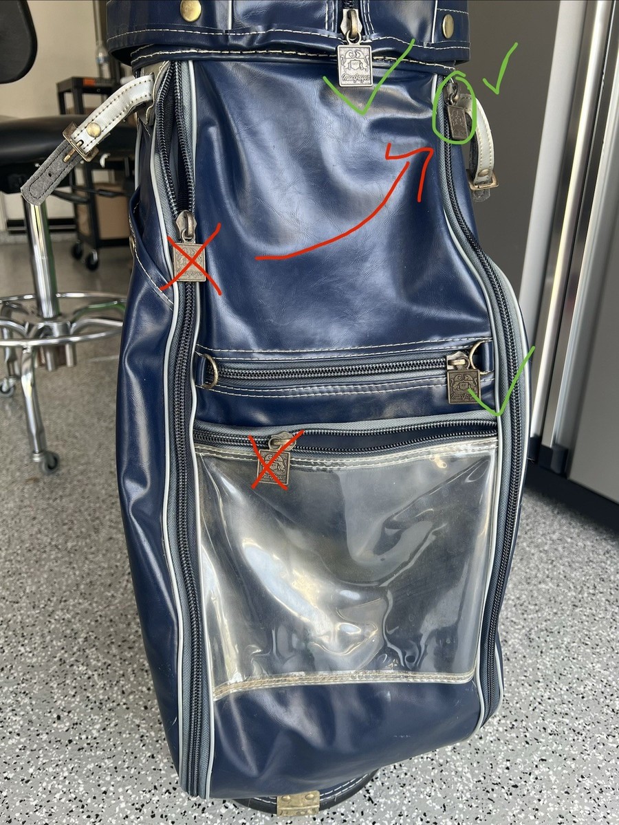 Coors Light The Silver Bullet Vintage Staff Golf Bag Navy Blue 4