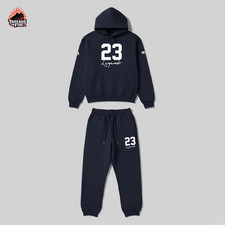   23 Legend  Graphic Hoodie Jogger Men's Navy Blue Sweatsuit Sweatshirt Sweatpant