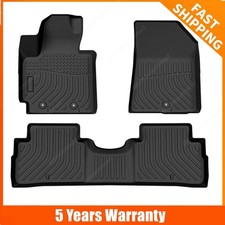Floor Mats Liner Full Cover For 2014-2019 Kia Soul Tpe 4-door Black Anti-slip Floor Mats Liner Full Cover For 2014-2019 Kia Soul Tpe 4-door Black Anti-slip