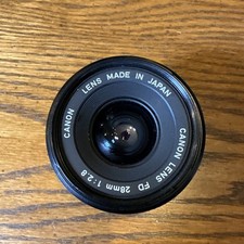 CANON 28mm f/2.8 FD Mount Camera Lens 