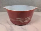Vintage Pyrex 473-B Autumn Harvest Wheat 1 qt Casserole Dish