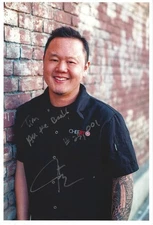 Jet Tila Autographed Signed 7.5x11 Photo - Chef Jet Celebrity Chef - w/COA