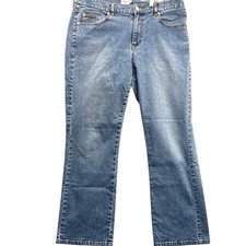 Calvin Klein Vintage 90s Bootcut Denim Blue Jeans Women 14