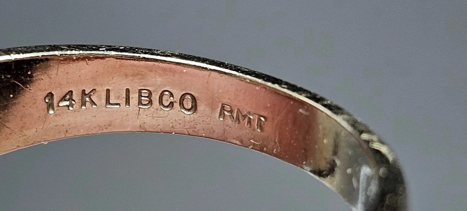 Anel de aliança de casamento de aniversário de ouro branco 14k sólido com diamante 3,8 gr - Imagem 4 de 4